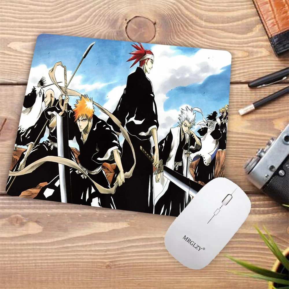 

Anime Mouse Mats Office Computer Desktop Laptop Accessories Office Deco Keyboard Mat Anti-slip Bleach Deskpad Small Mouse Pad