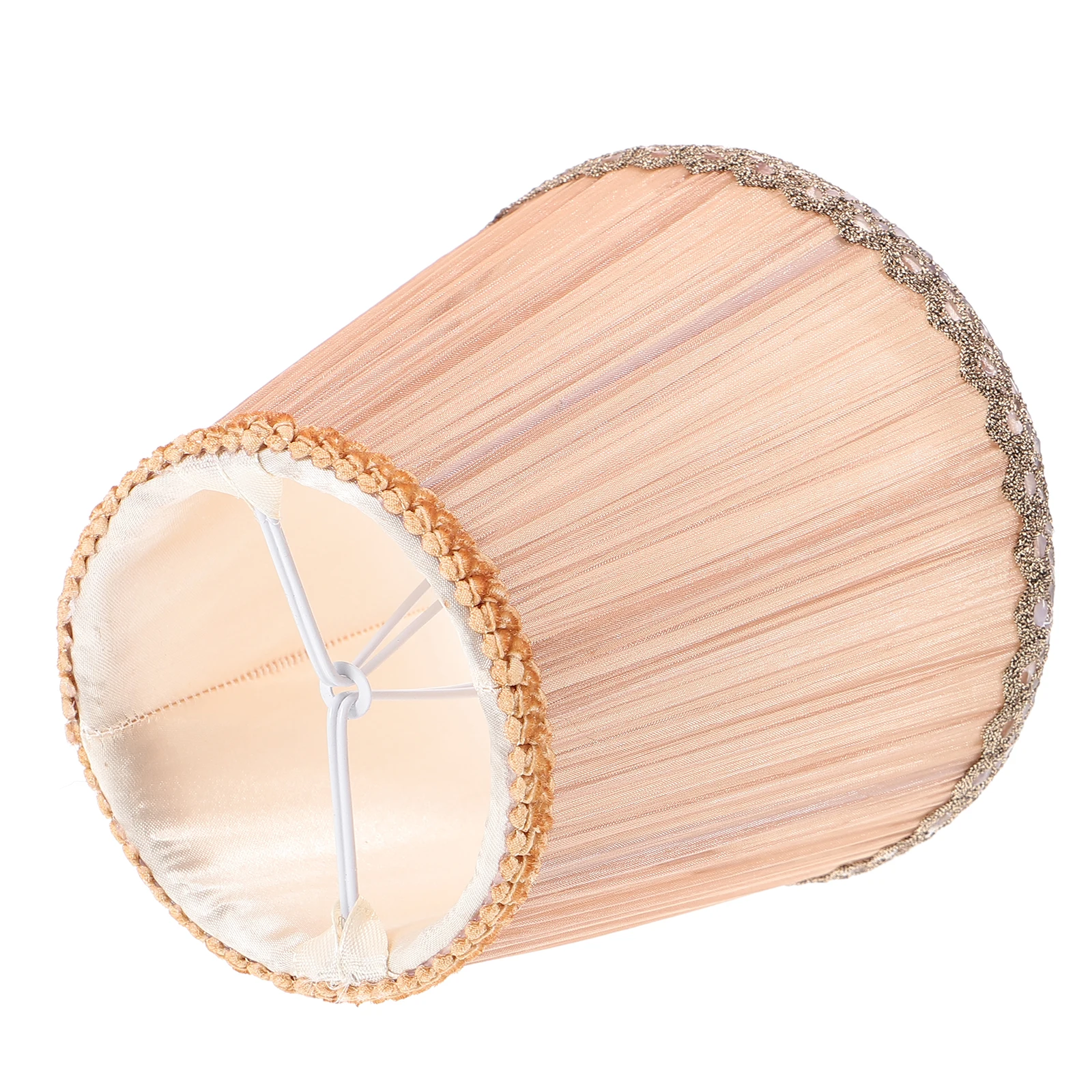 

Fabric Lampshade Small Cloth Wall Cover Replacement For Chandelier Elegant Retro Style Light Accessories Barrel Drum Ceiling