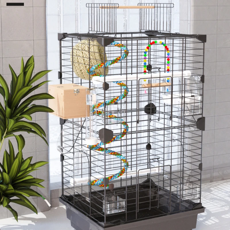 Portable Budgie Large Bird Cages Luxury Villa Decoration Special Parrot Bird Cages Park Breeding Vogelhaus Pet Products WZ50BC