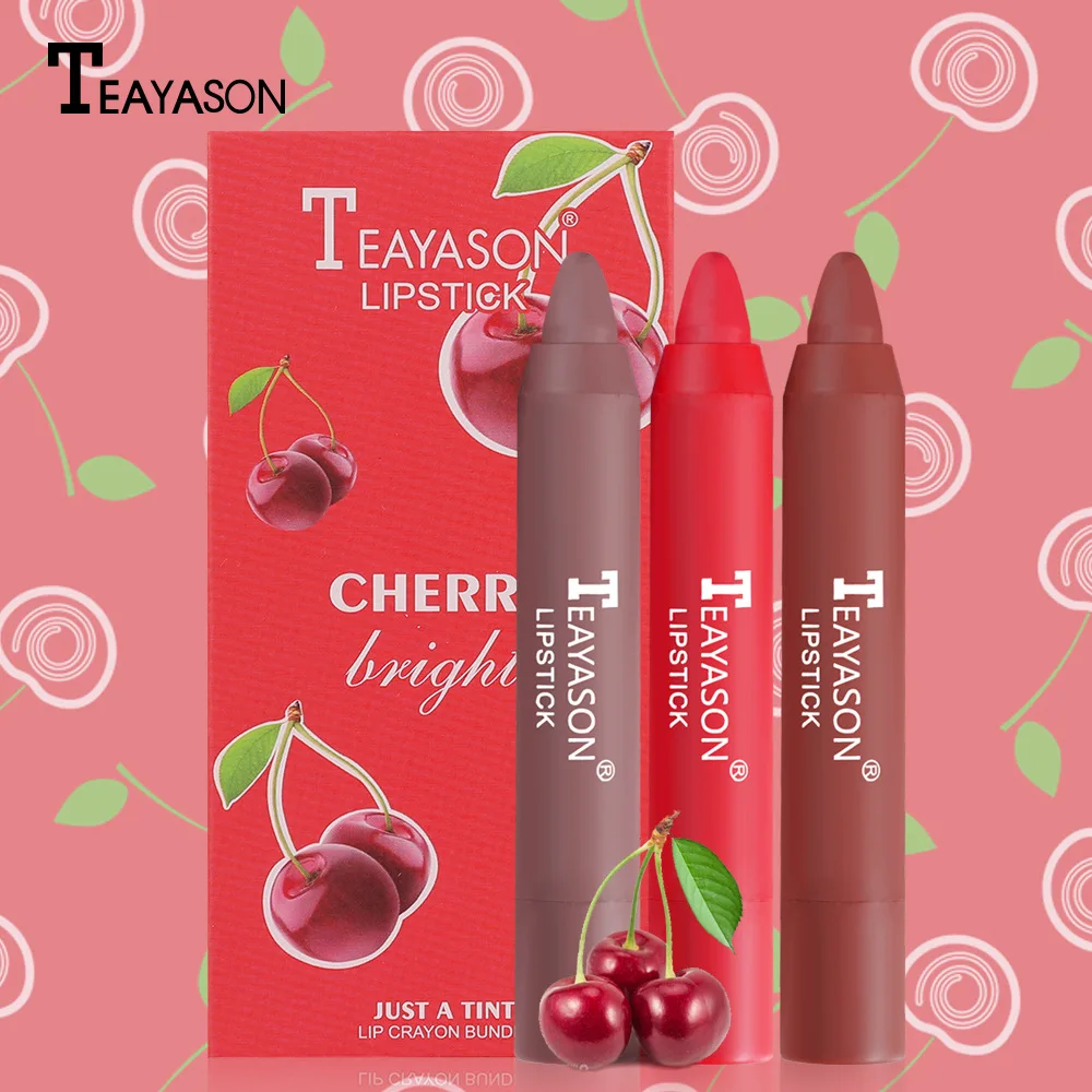 Crayon Velvet Matte Lipstick Set, resistente à água, alta cobertura, maquiagem duradoura, hidratante, lápis labial, cosmético labial