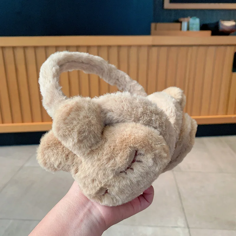 أكواب الأذن الشتوية الدافئة الإناث لطيف غطاء الأذن الطالب الشتاء حماية الأذن أفخم حقيبة الأذن غطاء الأذن المطرزة التجمد
