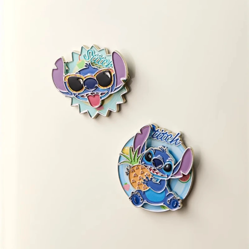 MINISO Disney Stitch Seri Hawaii Magnet Kulkas Model Magnetik Anime Ornamen Dekoratif Lucu Mainan Anak-anak Hadiah Ulang Tahun