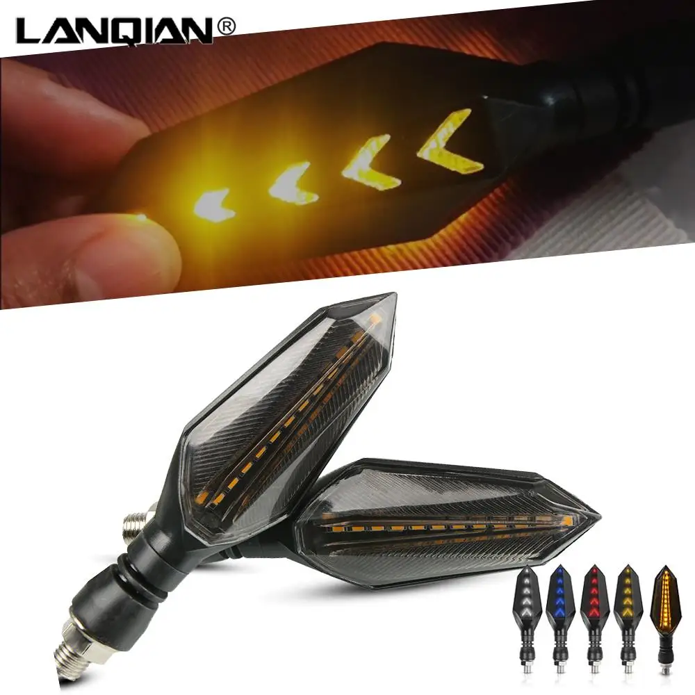 For KAWASAKI Z750 Z800 Z900 Z900RS Z750R/750S Turn Signals Universal LED Signals Arrow Blinker Indicator Light Accessories