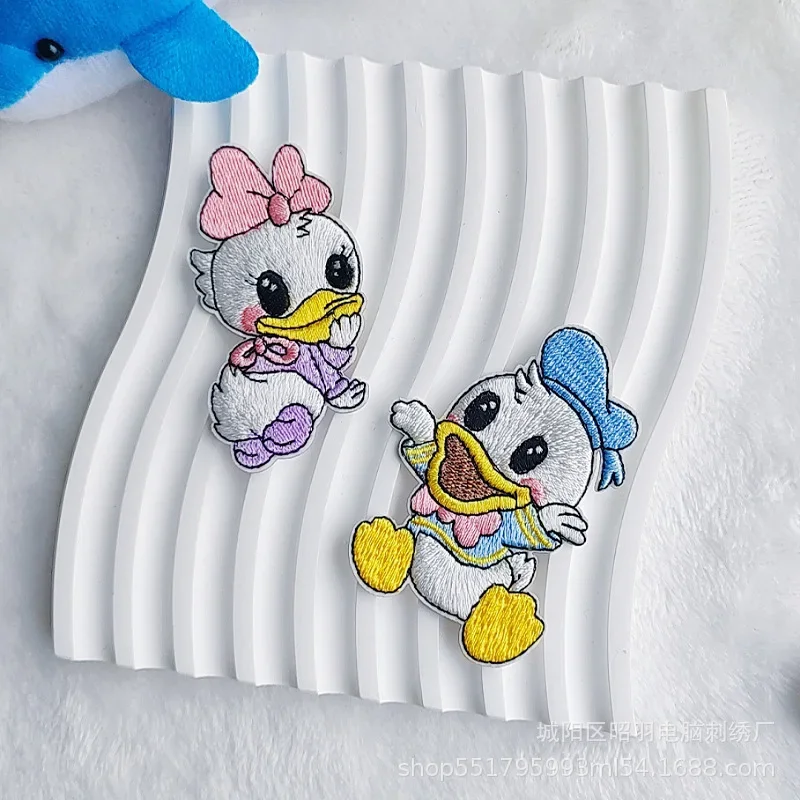 Disney Mickey Mouse Donald Duck Clothes Patch Embroidered Patches for Clothing Iron on Patches on Clothes DIY Garment Decor Gift