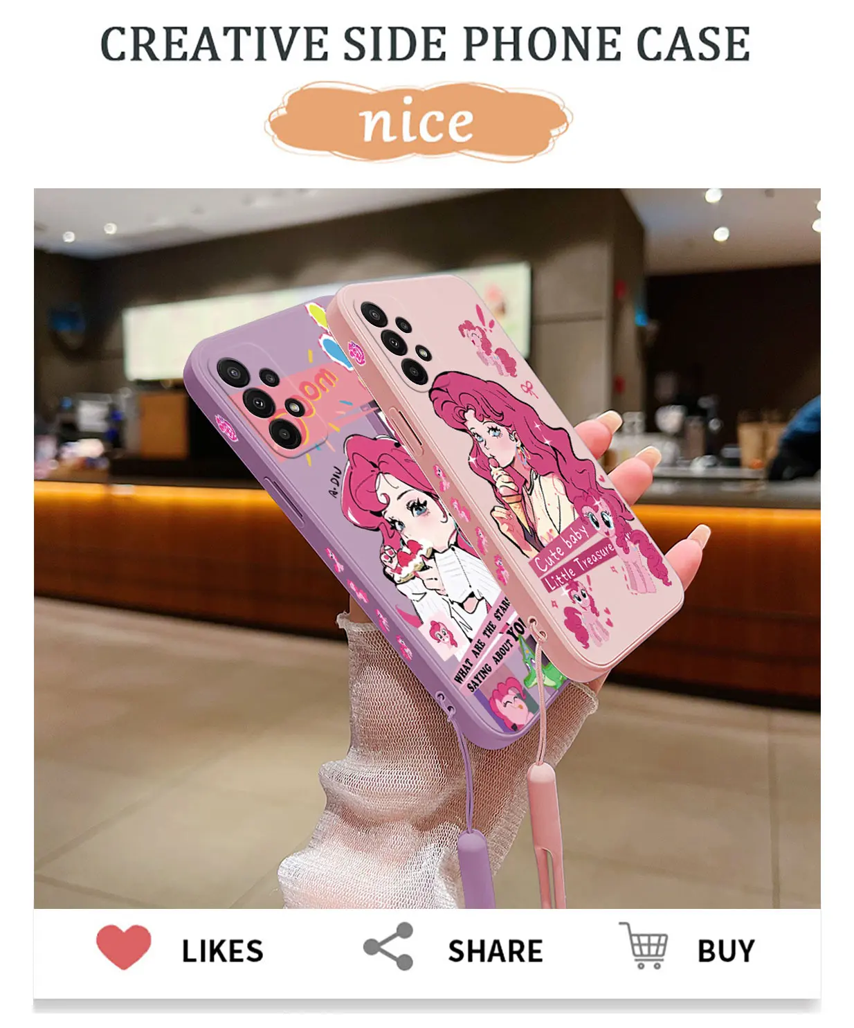 Cartoon My Little P-Ponys Phone Case For Xiaomi Mi CC9 13 12 12T 11 11T Ultra 10 10T 9T 9SE 8 Pro Lite 5G Cover With Hand Strap