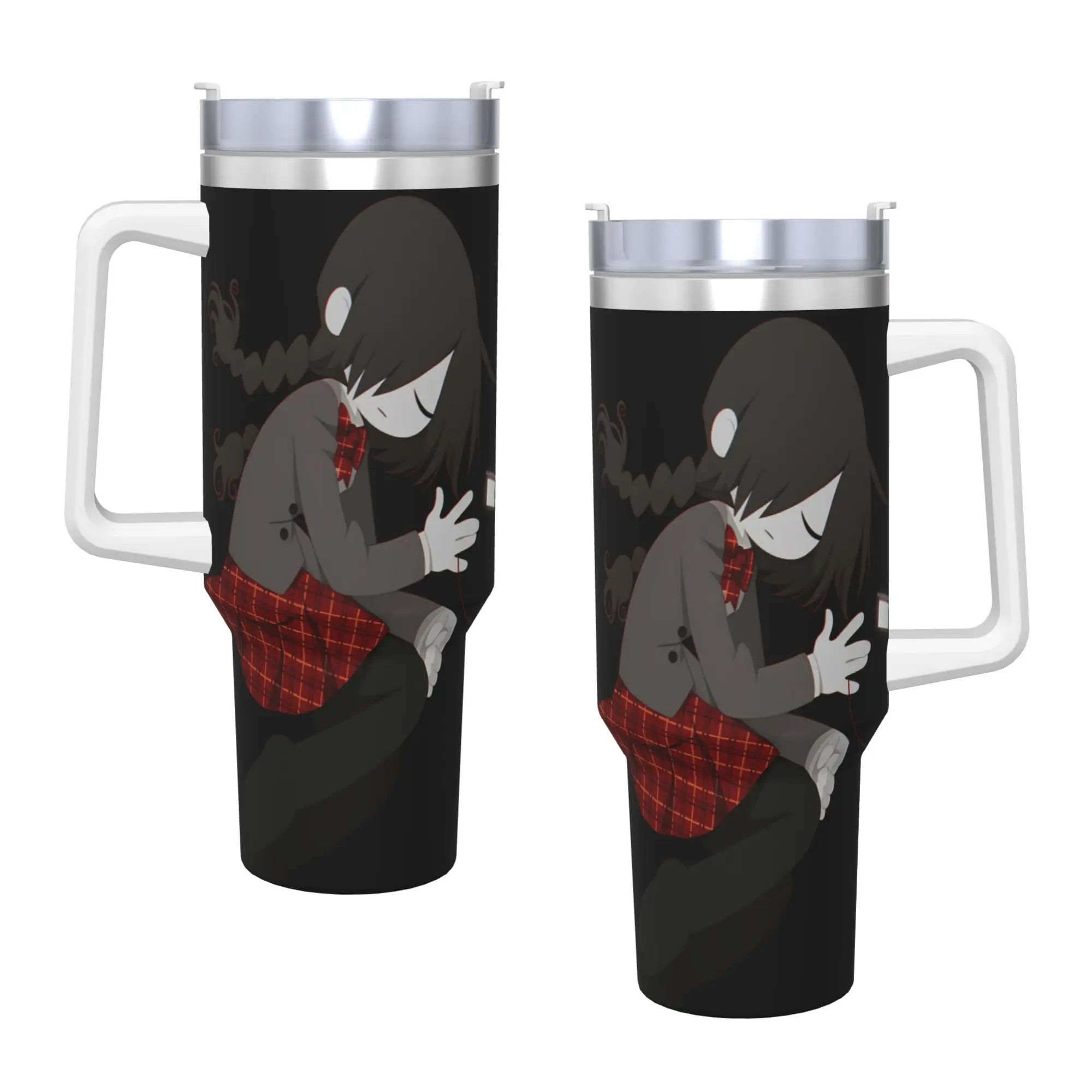 M-mogeko castle Tumbler  Cold and Hot Water Bottle Leakproof Stainless Steel Thermal Mug Custom Driving Car Mugs