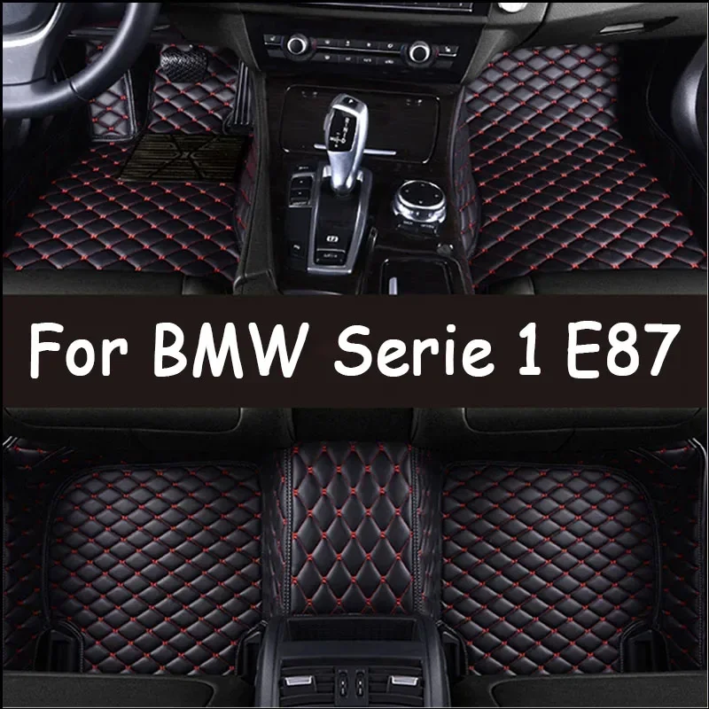 Tappetini Auto automobilistici personalizzati per BMW Serie 1 E87 2007 2008 2009 2010 Auto Luxury Leather uomo donna tappetini Auto copertura completa