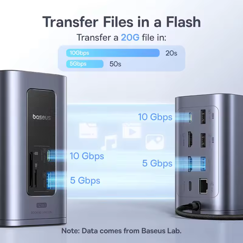 Baseus 12-in-1 USB C 허브 전면