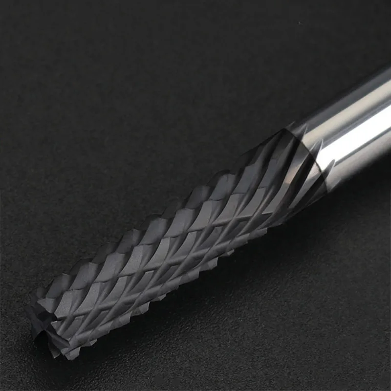 スパイラルビットフライス工具、超硬、CNC、ダイヤモンドコーティング、フラットエンドミル、グラファイト、追加の長さ、4mm、6mm、8mm、10mm、12mm
