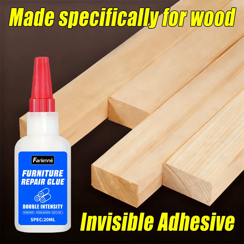 20ml Wood Furniture Repair Glue Strong Adhesive For Wooden Table Chair Floor Edge Banding & Crack Fix