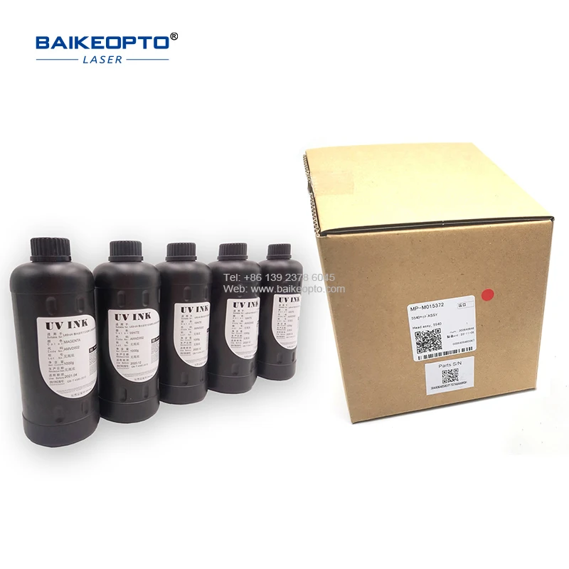 

UV 5-color ink set, high adhesion and fast curing, suitable for flatbed printers and photo machines