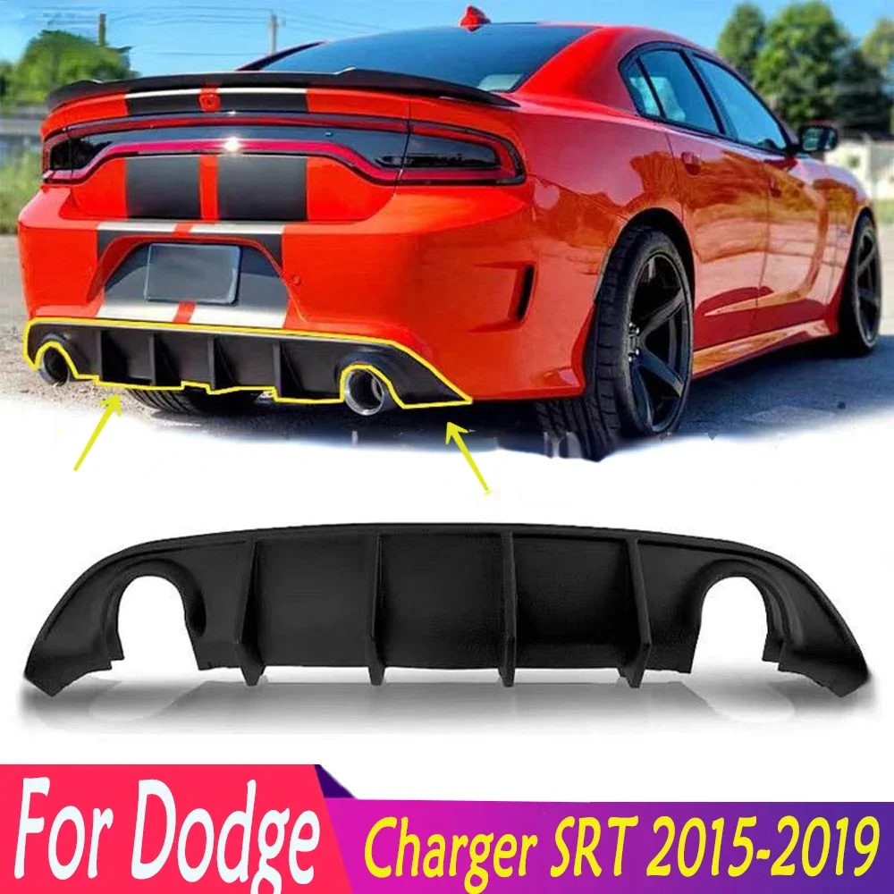 

Rear Bumper Diffuser Lip For Dodge Charger SRT 2015-2019 High Quality Car Accessories Body Kits