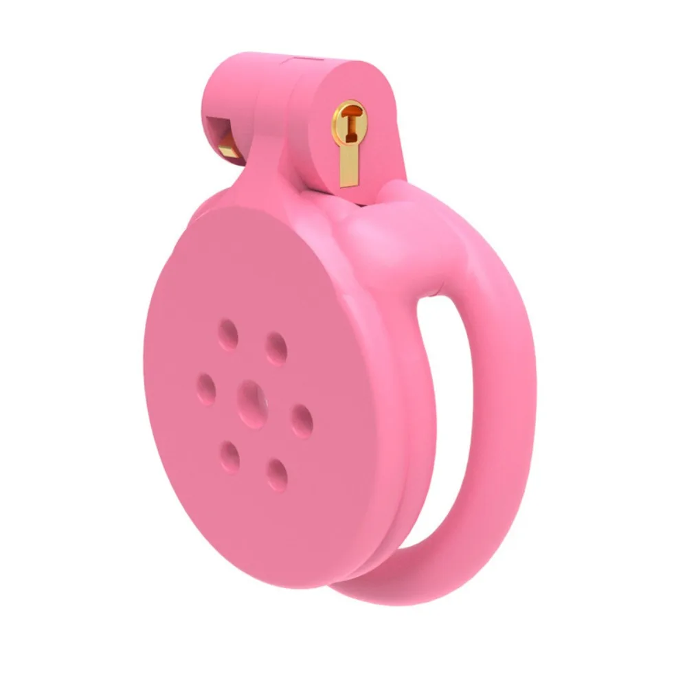 New 3D Printed Chastity Device Male Flat Cock Cage Arc Flat Penis Rings Sissy Hidden Underbelly Cockrings Sex Toys for Men Adult view 6
