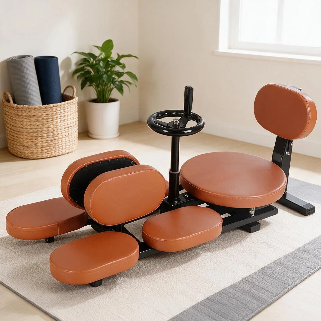 Brown Horse Trainer Leg Stretching Pilates Fitness Equipment