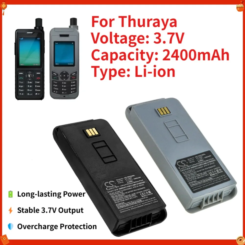 2400mAh High Capacity Battery for Thuraya XT-LITE XTL2680 3.7V Li-ion Replacement Mobile Phone Battery CE RoHS Certified