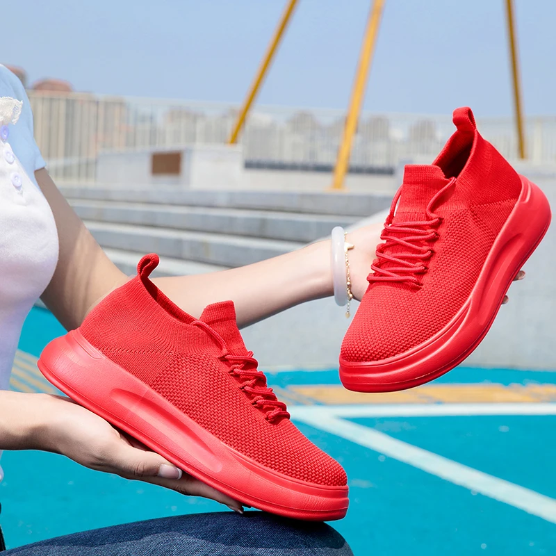 

Curved Sole Men Mesh Running Shoes Ergonomic Design Breathable Mesh Upper Leisure Outdoor Sport Shoes