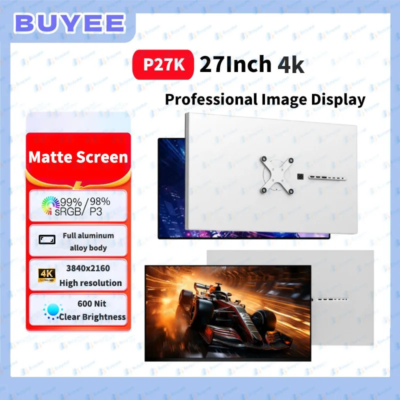 

27inch P27K LCD Monitor 4K Dual-mode Display IPS Panel USB2.0 Gaming Monitor Matte Screen Type-C All Aluminium 3840x2160