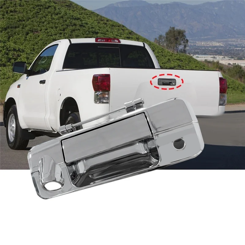 Tailgate Handle Rear View Camera Bezel Chrome Bracket Cover 69090-0C051 for Toyota Tundra 07-13 Tacoma 16-18 690900C050