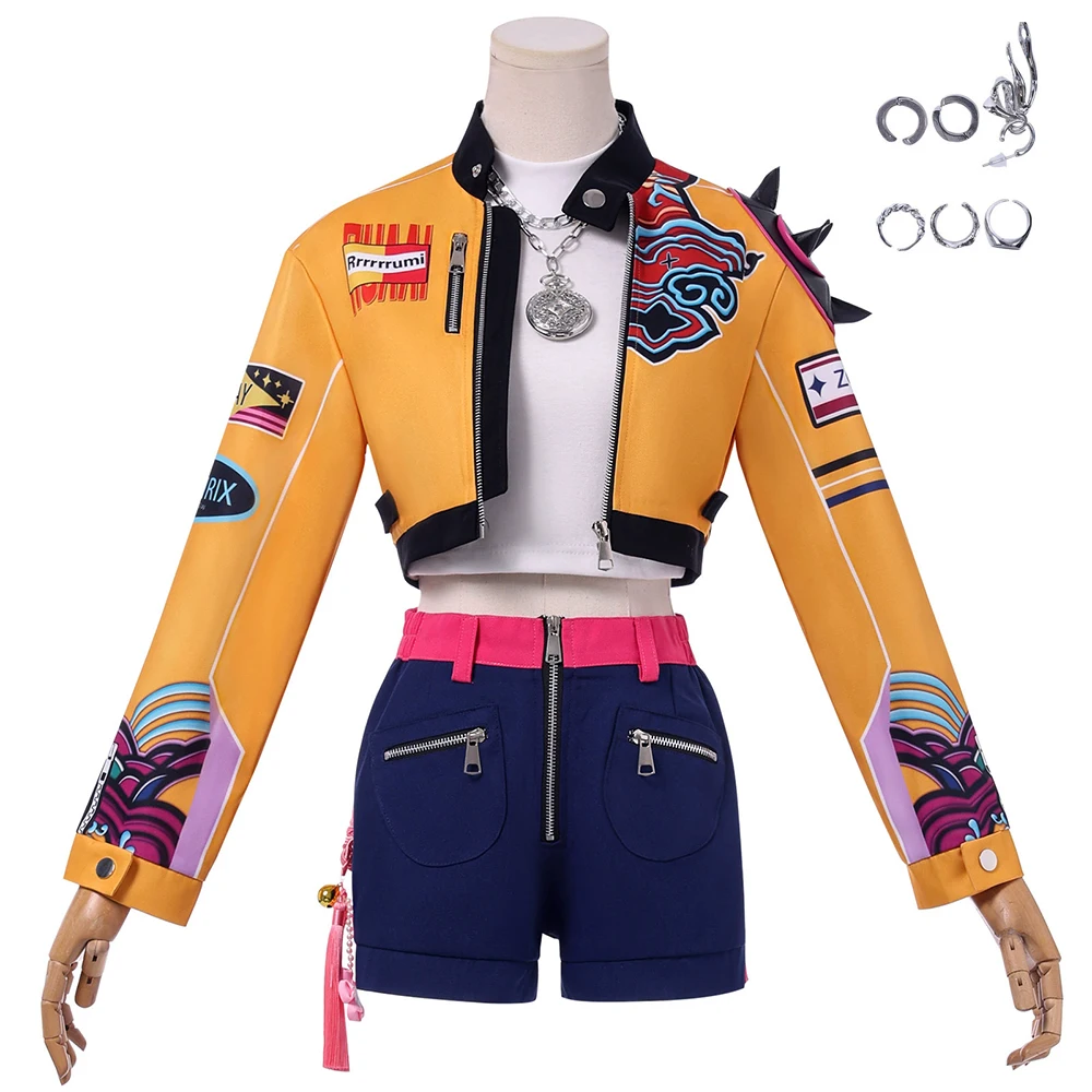 

Anime Rumi Zoey Mira Cosplay Costume Movie KPOP Rumi Women Star Costume Halloween Cosplay Costumes And Props Accessories