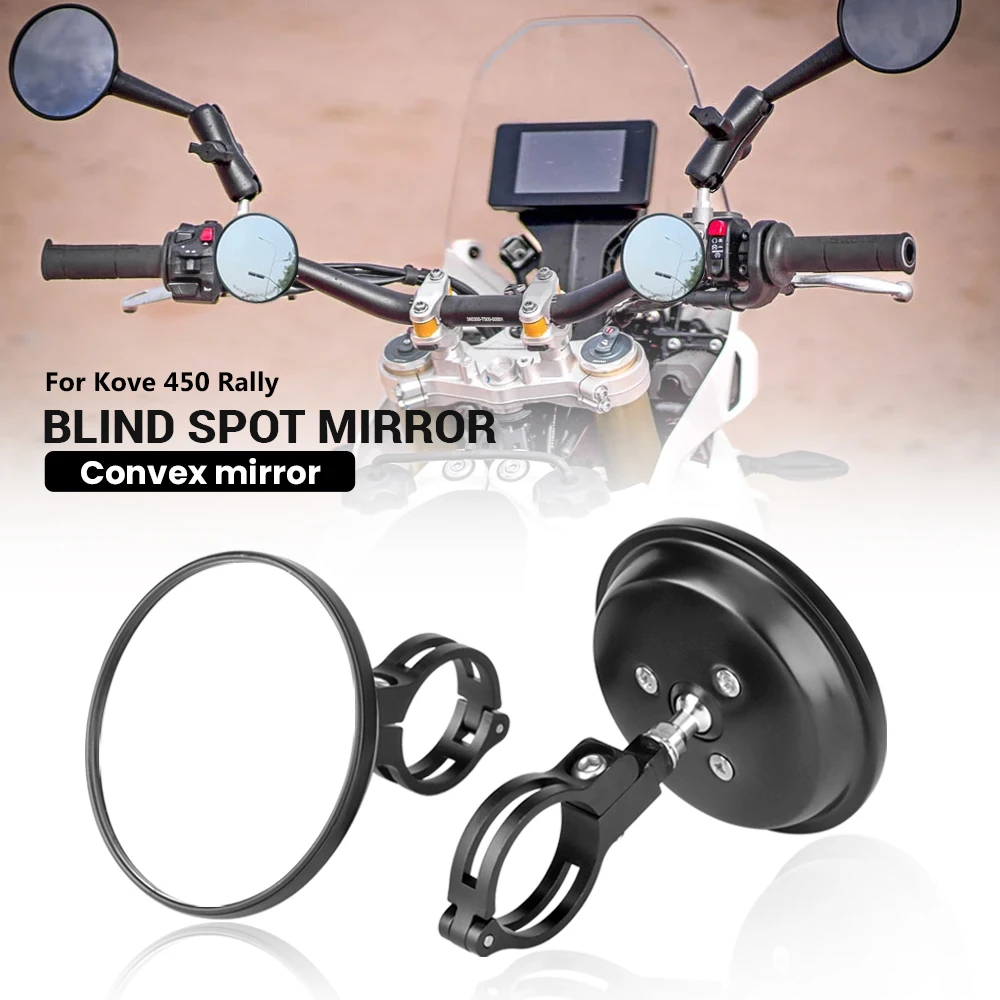 

For Kove 450 Rally 450 Rally 2023 2024 NEW Motorcycle Side Mirrors Round Rearview Mirror Wide Angle Handlebar Mirrors