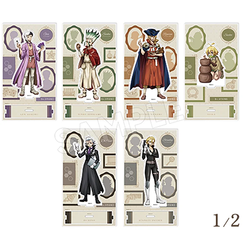 Anime Ishigami Senku Saionji Ukyo Nanami Ryusui Acrylic Stand Doll Game Asagiri Hyoga Figure Model Plate Cosplay Toy for Gift