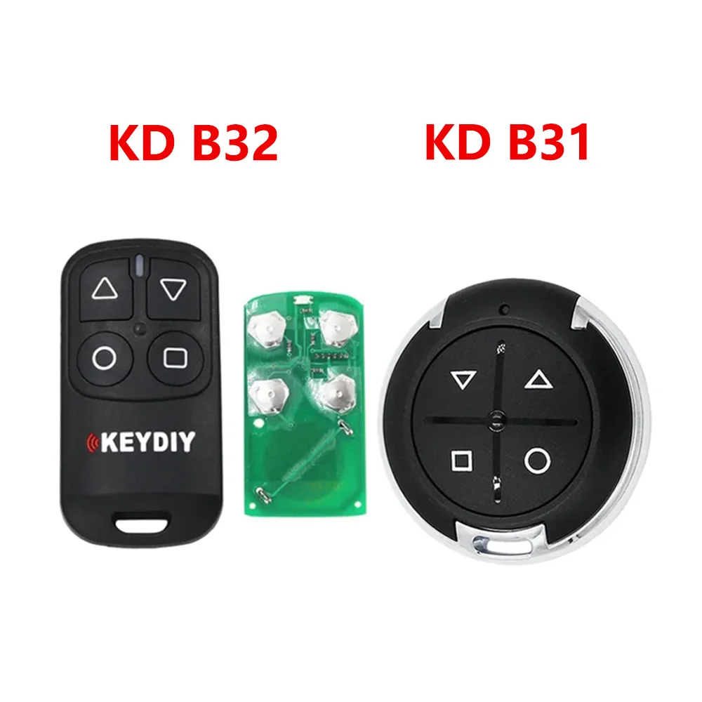 5pcs/lot KEYDIY KD B31 B32 4 Buttons General Garage Door Remote for KD900 URG200 KD-X2/KD MINI KD200 MINI Remote Generater