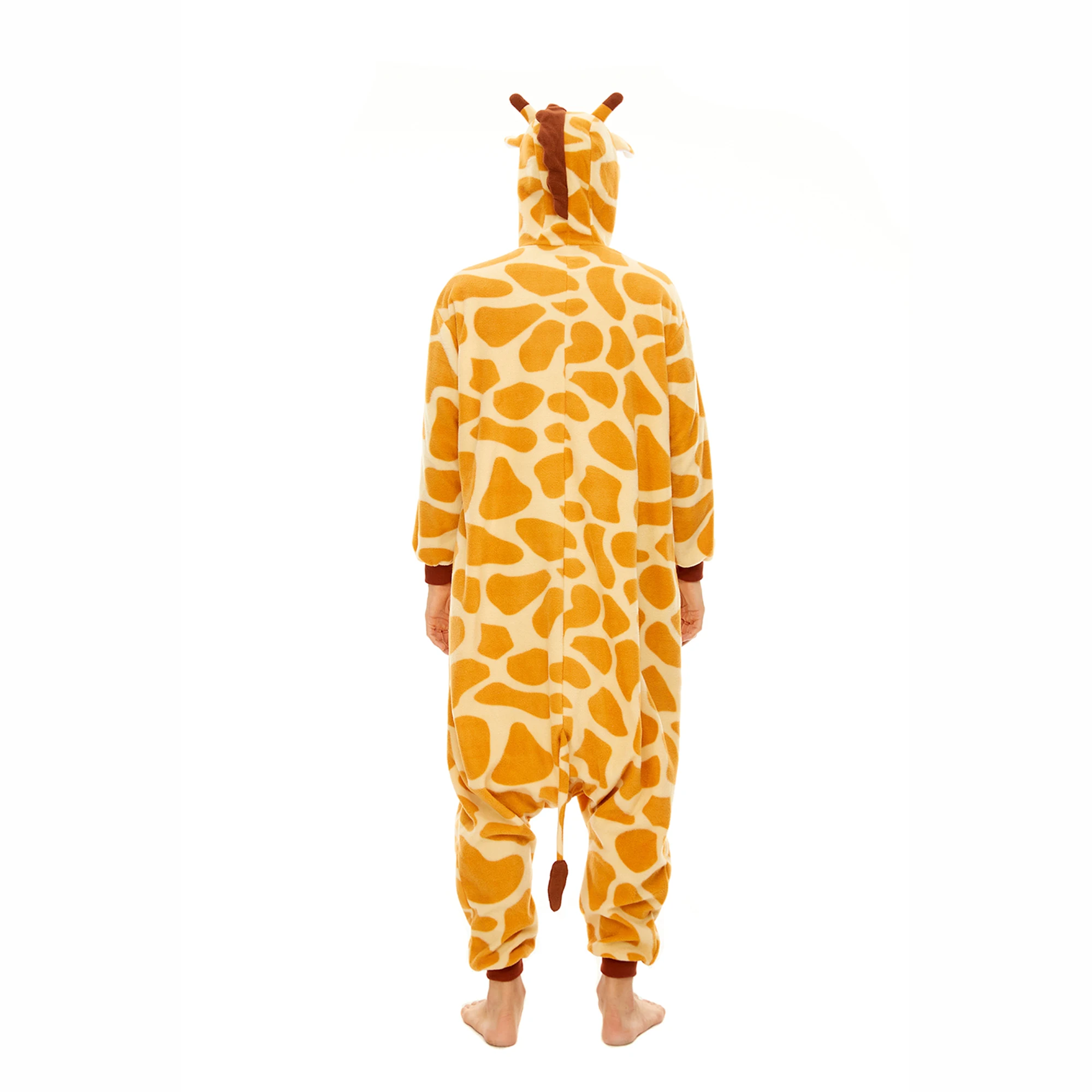 CANASOUR girafa Onesie trajes para adultos, halloween, natal, animal cosplay, pijamas, 1 pc pijama