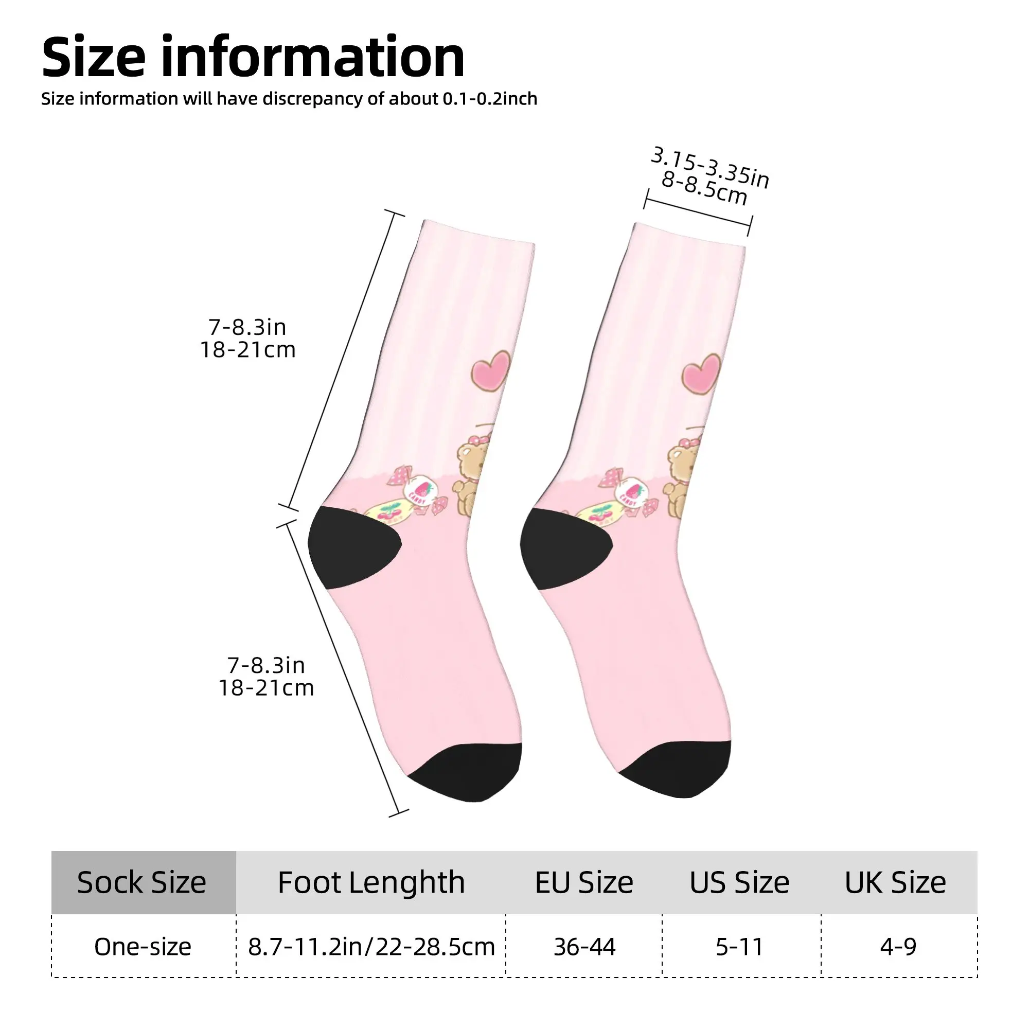 Kaus Kaki Hellos Kittys Kaus Kaki Kasual Pria Kaus Kaki Luar Ruangan Lembut Kaus Kaki Grafis Musim Gugur Anti Selip