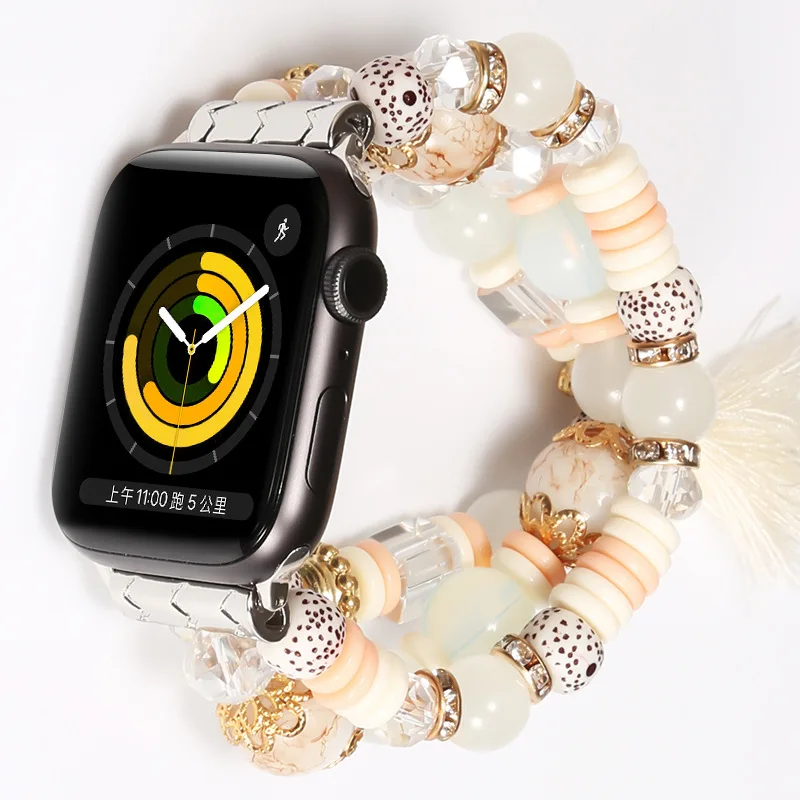 Apple Bohemian Watch with Ethnic IWatch Strap Handmade Beaded Bracelet Watch Strap Apple Iwatch 8/7/6/SE/5/4