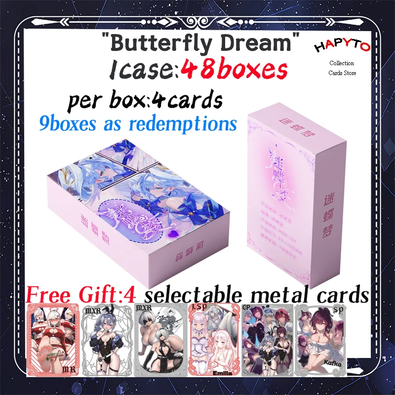 

2025 Newest Butterfly Dream Nude Sexy Waifu Cards Goddess Story Collection Card Swimsuit Bikini Booster Box Habbies Gift