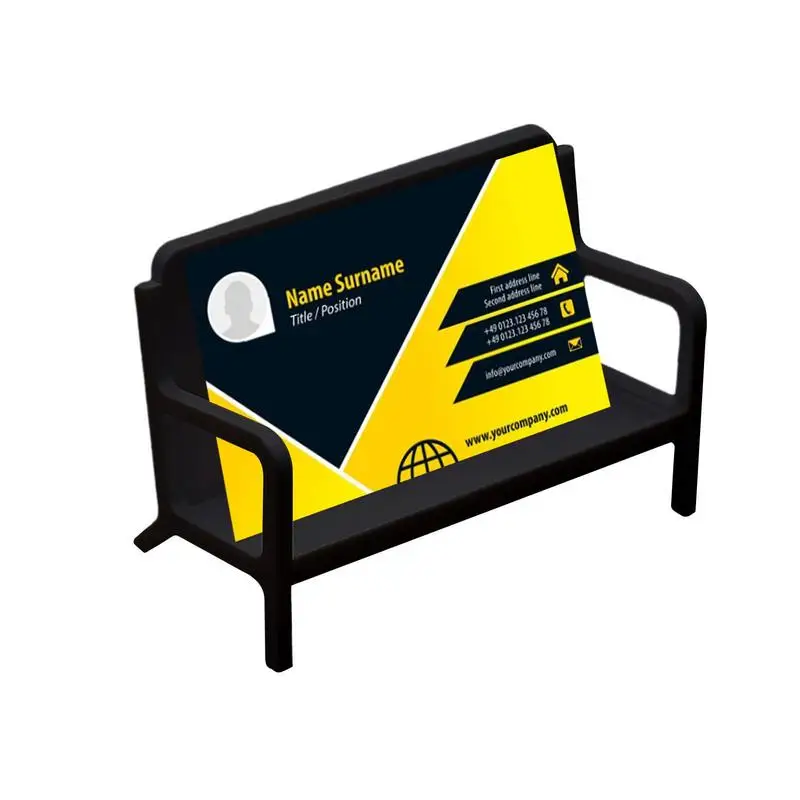 Business Card Holder Desk Card Storage Desk Vertical Holder Sofa Shape Display Case For Photo Decorative Plate Metal Card