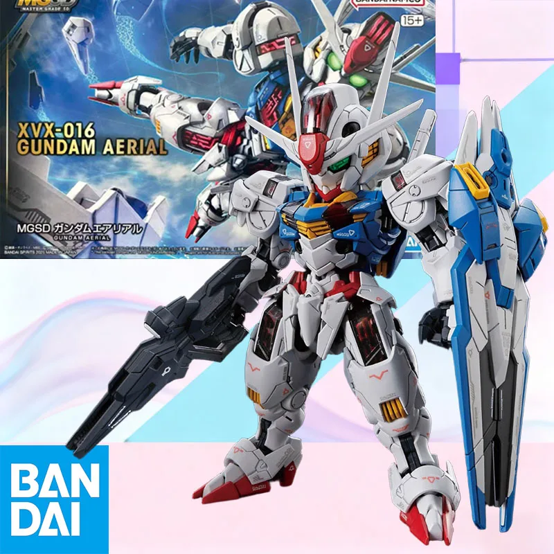 

Low price New In Stock BANDAI Original Box MGSD XVX-016 GUNDAM AERIAL Action Figure Model Toy Gift for Kid Foam Box Packaging