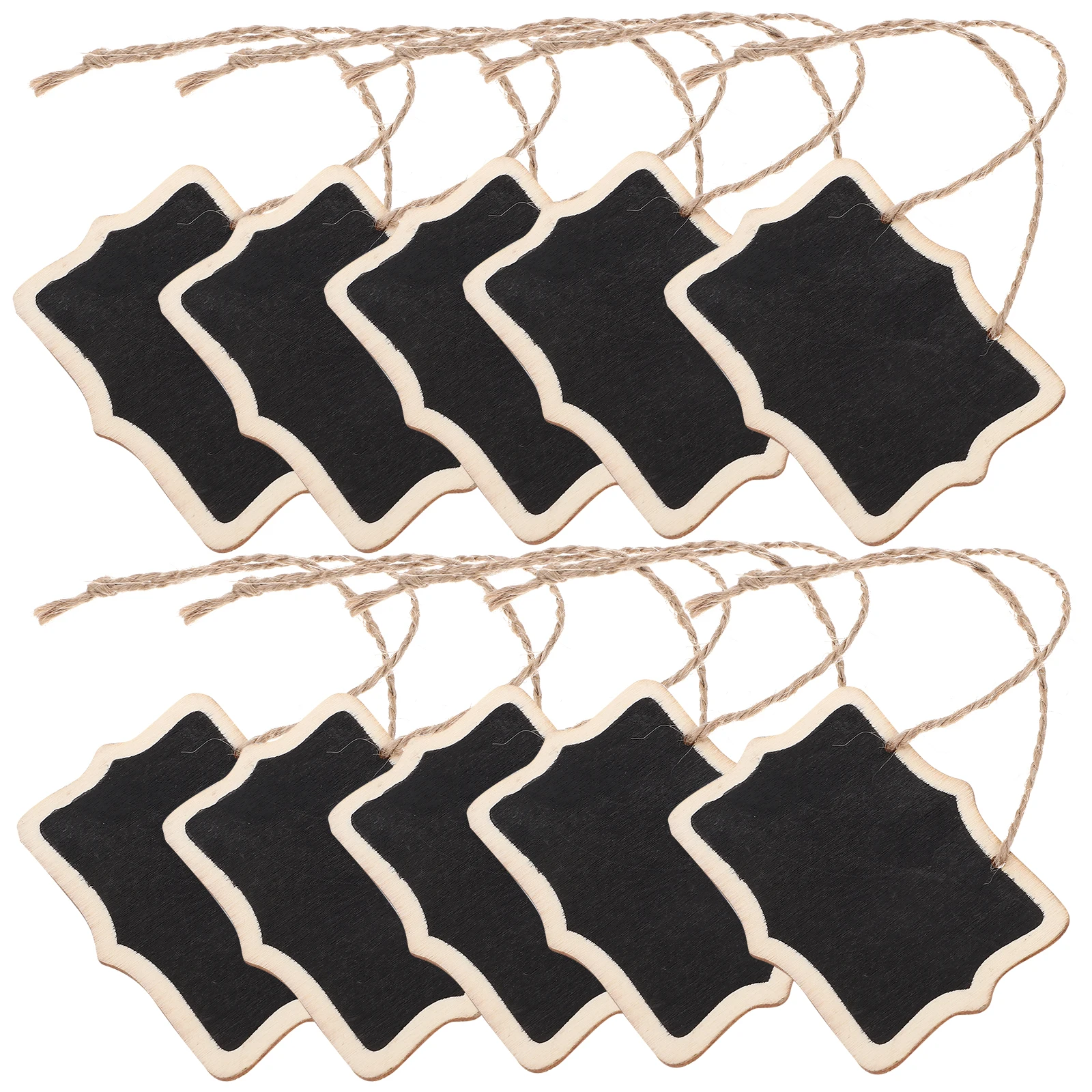 

10PCS Mini Blackboard 8 5x6x0 2cm Double Sided Wooden Display Business Hours Sign Menu Board Kids Pad Home Office Shop Decor