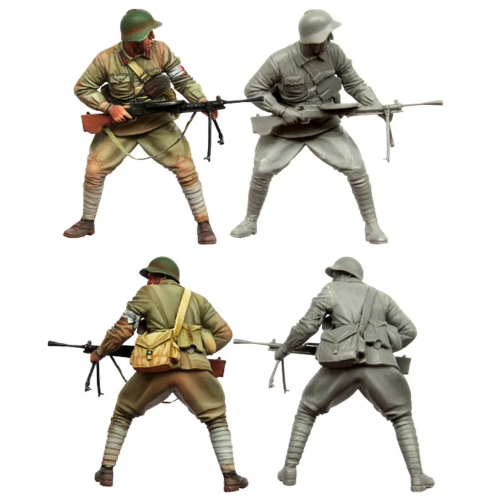 Kit de figurines en résine non peintes, thème militaire, infanterie russe, GK non assemblé et non peint, 845R, 1/35