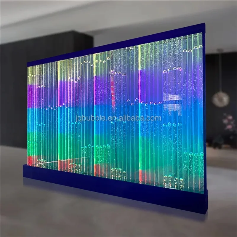 custom.Modern Wedding Decorative Lights Room Divider Led Light Digital Acrylic Sea Life Bullet Bubble Wall Panel