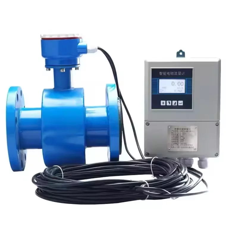 Split Type PTFE Material Magnetic Flowmeter DN10 DN20 DN50  Water Flow meter