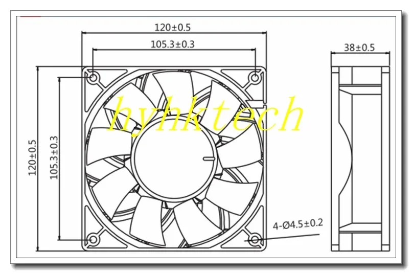 Suministro F12038Z40D024 Ventilador de refrigeración original, stock listo