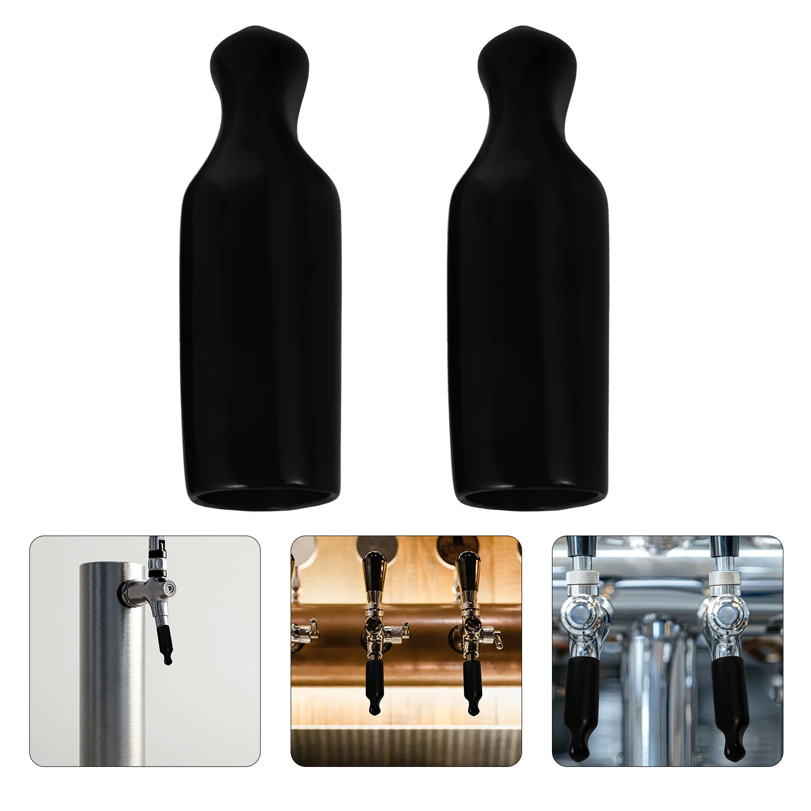 2Pcs Plastic Beer Tap Cover Reusable Anti-Splash Cap for Beer Faucet Protective Bar Accessory Long-Lasting Design