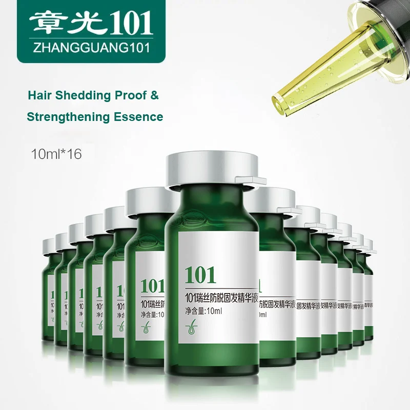 Zhangguang 101 Hair Shedding Proof & Strengthening Essence 10mlX16 Anti Hair Loss Chinese Herbal Medicine Therapy Tonic
