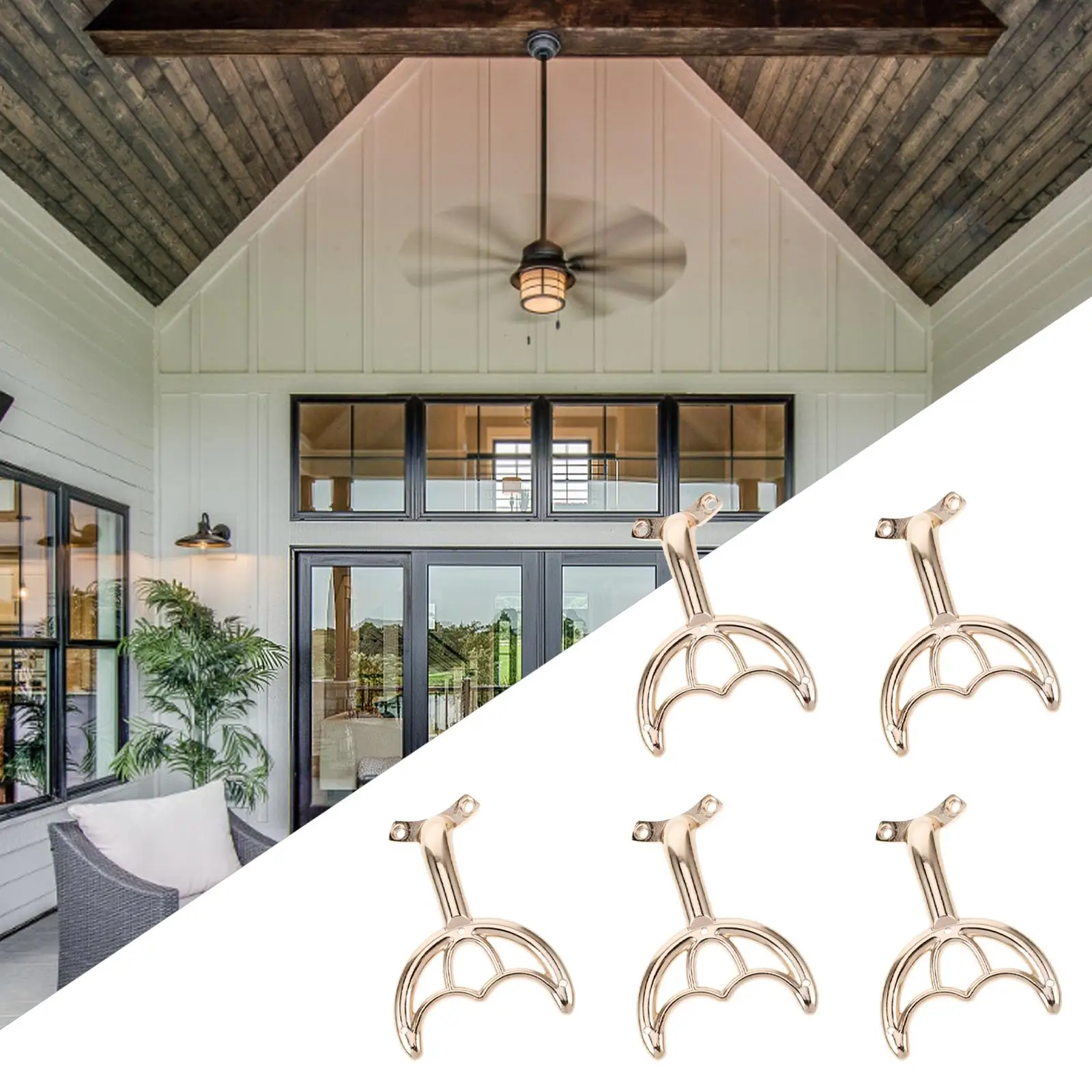 5pcs Ceiling Fan Blade Support Rods Replacement Parts for Maintenance Repair Installation Performance ceiling fan blade