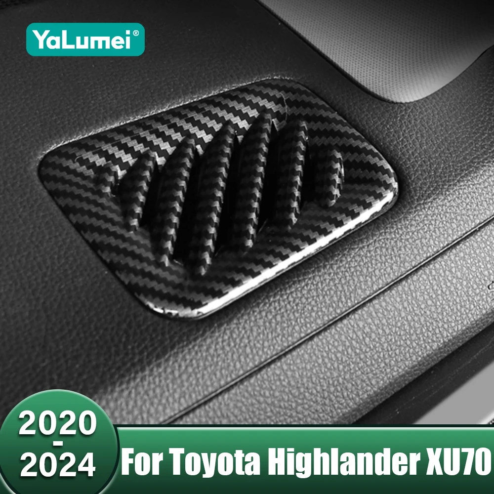 

Car Dashboard Vent Center Console Air Condition Outlet Panel Cover For Toyota Highlander XU70 2020 2021 2022 2023 2024 Hybrid