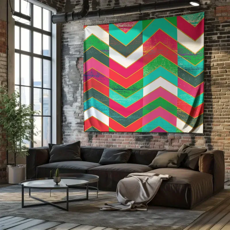 بوهو قماش مزخرف جداري ديكور غرفة جمالية طبيعة المناظر الطبيعية نسيج الغابات خلفية المنسوجات المنزلية مكرامية الجدار الشنق غرفة نوم ديكو #5