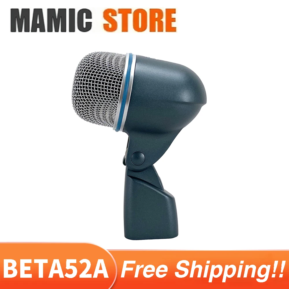 

Free Shipping Top Quality Beta52A Drum Microphone,Instrument Kick Drum Bass Microphone BETA 52A microfonos for hot selling