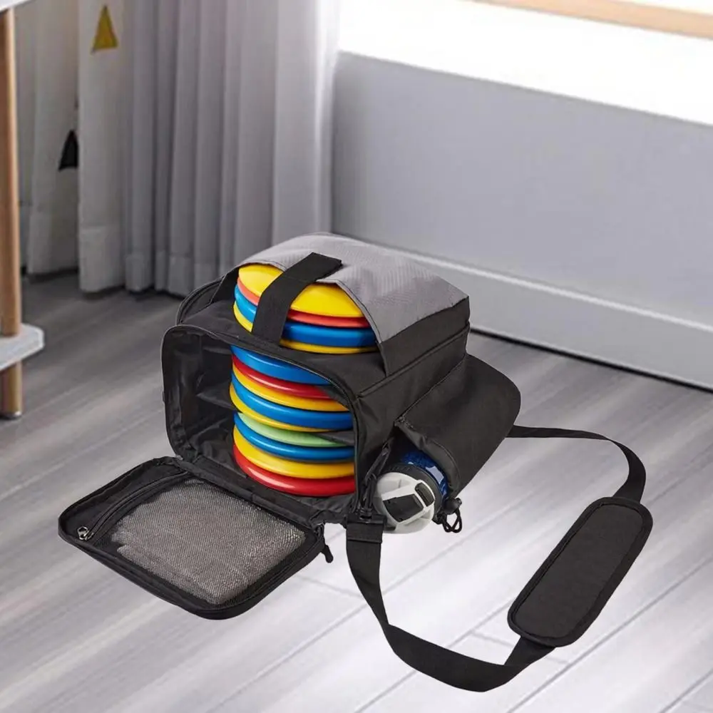 Waterproof Disc Storage Bag Large Capacity Portable Golf Cross Shoulder Bag Durable 13 Disc Capacity Disc Golf Starter Bag