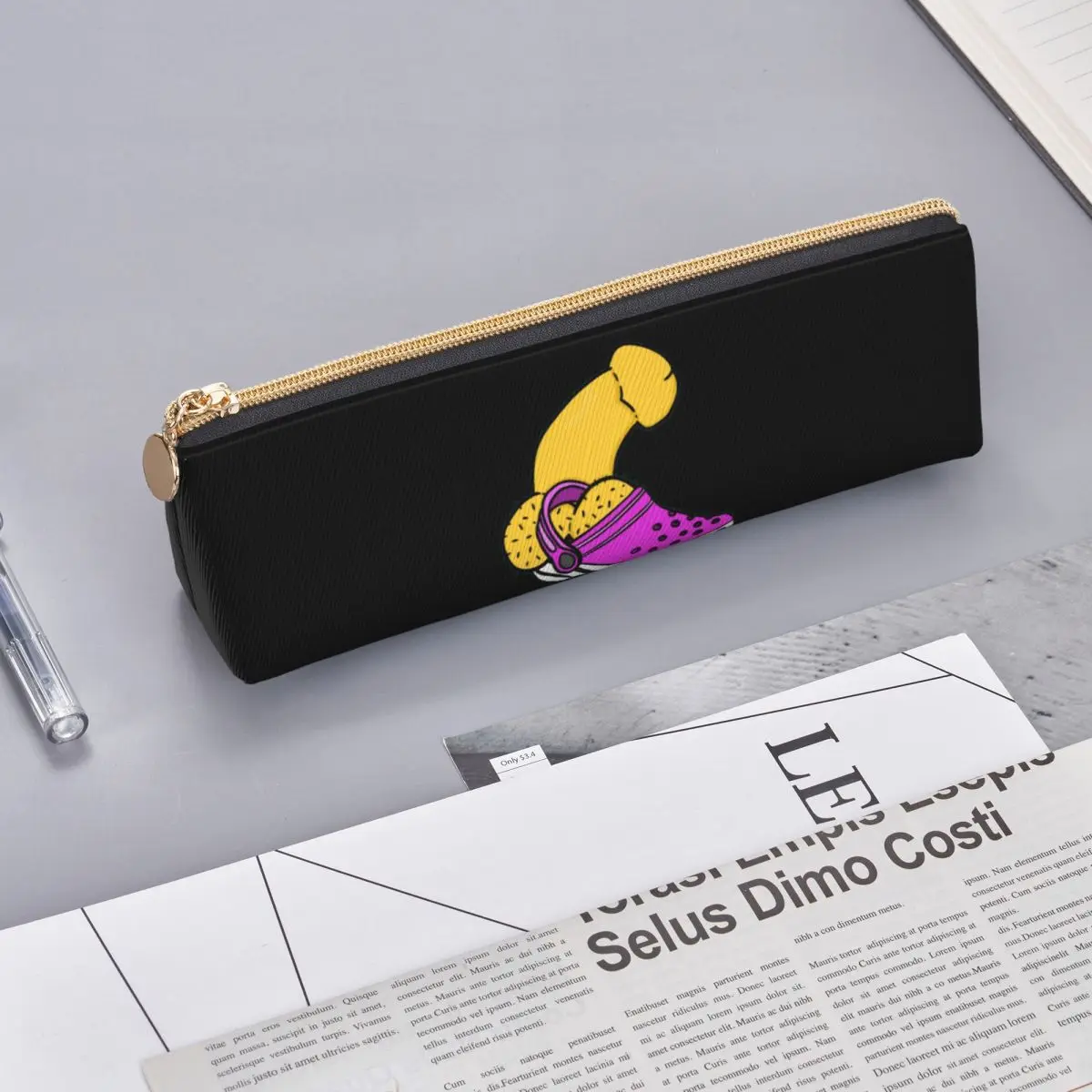 Divertida cosa en calzado cómodo, estuche para lápices para pene, estuche para lápices, suministros de papelería, caja para bolígrafos, bolsa para lápices para niños y niñas