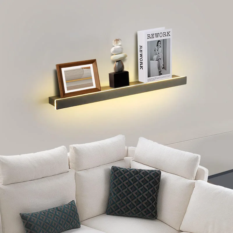Modern Wall Light LED 60cm Black Warm Light Home Decor Wall Sconce For Living Room Bedroom Bedside Interior Decoration Wall Lamp