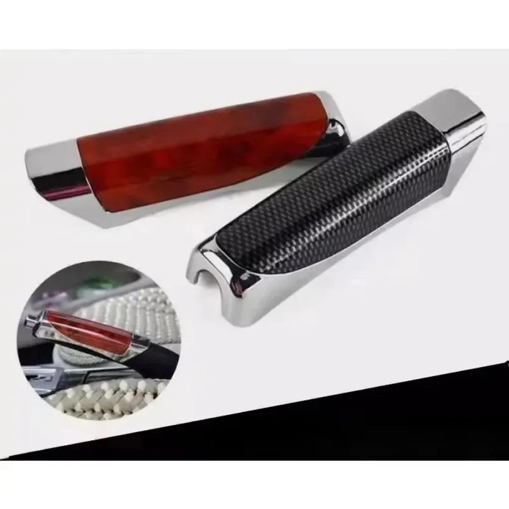 Universal for Carbon Fiber Wood Color Protector Handbrake Grips Interior Decor 3 Styles Car Hand Cover Brake
