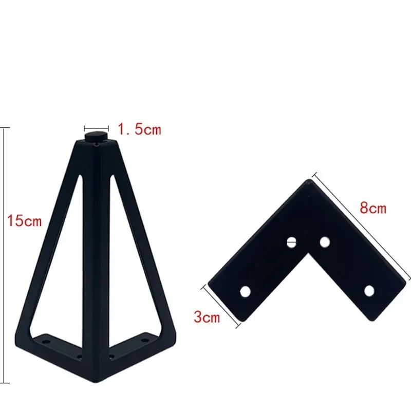 1Pcs Height 15cm Metal Thickened Furniture Legs Luxury Cabinet Feet Gold Feet Black TV Cabinet Leg Bathroom Cabinet Legs