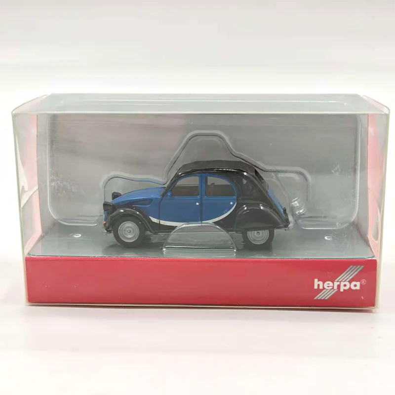 HERPA 1/87 Schaal Citroen 2CV Plastic Automodel Statische Collectie Versierd Vakantiegeschenken Speelgoed