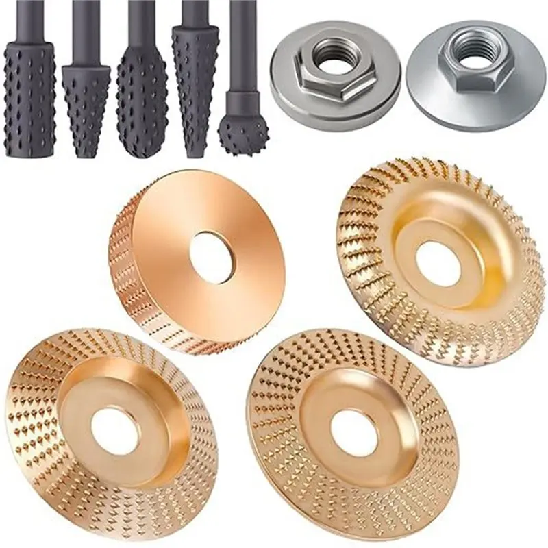 SEWS-Wood Carving Tools Grinders Power Tools Angle Grinder Attachments Rotary Burr Rasp Tool